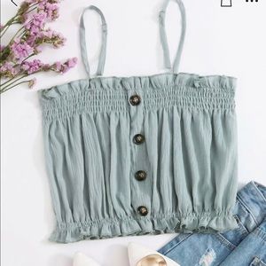 Button Front Cami Top